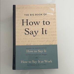 The Big Book of How to Say It book